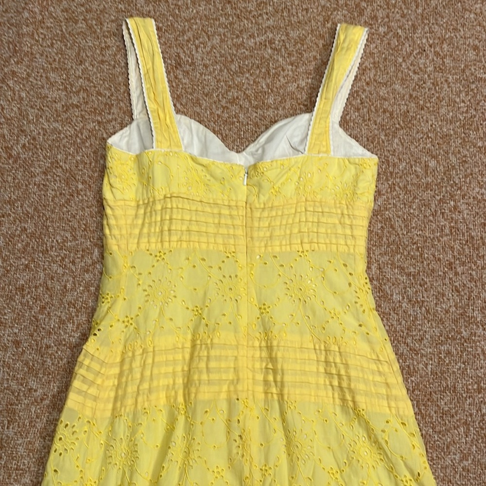 Lilly Pulitzer Yellow Eyelet Sundress - Picture 7 of 8